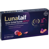 Produktbild von Lunalaif Guter Schlaf Kombi Depot Tabletten mit 1,9 mg Melatonin 30 Stück