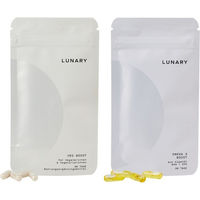 Produktbild von LUNARY Veg Boost Kapseln mit Vitamin B12, Omega-3 und Eisen vegan und vegetarisch laktosefrei