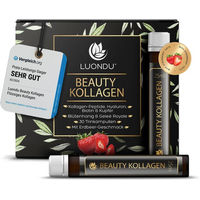 Produktbild von Luondu Beauty Kollagen Trinkampullen mit Hyaluronsäure hochdosiert ohne Zusatzstoffe 30 Stück