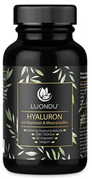 Luondu Hyaluron Kapseln Vegan 500 mg mit 90 Stück – Bild 1 von 3