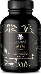 Luondu MSM und Vitamin C hochdosiert mit Silizium Tabletten vegan ohne Zusatzstoffe 365 Stück – Bild 1 von 4