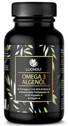 Luondu Omega 3 Algenöl Kapseln Vegan 775 mg DHA 90 Kapseln – Bild 1 von 5