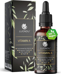 Luondu Vitamin A Tropfen hochdosiert vegan ohne Zusatzstoffe 50 ml – Bild 1 von 1