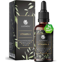 Produktbild von Luondu Vitamin A Tropfen hochdosiert vegan ohne Zusatzstoffe 50 ml