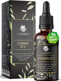 Luondu Vitamin B12 Tropfen vegan ohne Zusatzstoffe 50 ml – Bild 1 von 1