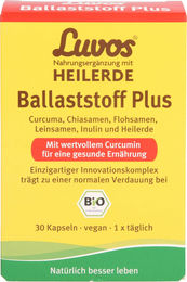 Luvos Heilerde Ballaststoff plus Kapseln vegan 30 Stück – Bild 1 von 1