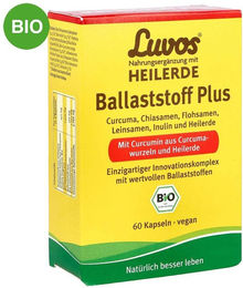 Luvos Heilerde Bio Ballaststoff Plus Kapseln mit Ballaststoff-Komplex 60 Stück – Bild 1 von 2