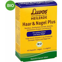 Produktbild von Luvos Heilerde Bio Haar & Nagel Plus mit Kieselerde Kapseln 60 Stück