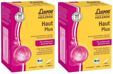 Luvos Heilerde Bio Haut Plus Kapseln mit Kieselerde und Kräuter-Komplex 120 Stück – Bild 1 von 1