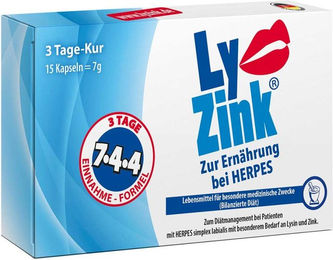LyZink Pharma Peter Kapseln mit Lysin und Zink Gluconat vegetarisch 15 Stück – Bild 1 von 2