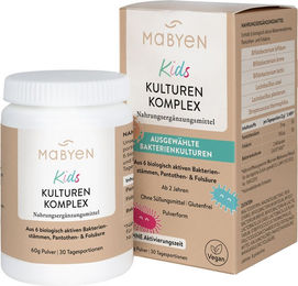 MABYEN Kids Kulturen Komplex Pulver vegan laktosefrei und glutenfrei für Kinder – Bild 1 von 1