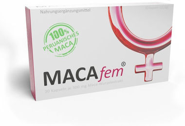 MACAfem Maca Kapseln für Frauen vegan glutenfrei laktosefrei – Bild 1 von 1