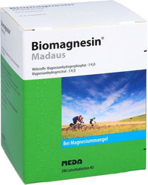 Madaus Biomagnesin Lutschtabletten zuckerfrei ohne Zusatzstoffe für Erwachsene und Kinder 200 Stück – Bild 1 von 1