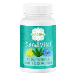 Madena CandiVital Phyto-Komplex Kapseln mit Caprylsäure, Oregano, Grapefruitkernen und Schwarzkümmel vegan laktosefrei glutenfrei – Bild 1 von 3