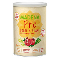 Produktbild von MADENA Pro Vegan Protein Pulver – Mehrkomponenten Eiweißpulver aus Reis und Erbsen mit Granatapfelextrakt, vegan, zuckerfrei, glutenfrei und laktosefrei, 500 g