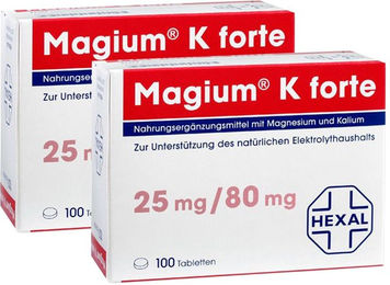 Magium K forte Hexal AG Magnesium Citrat Tabletten – Bild 1 von 1