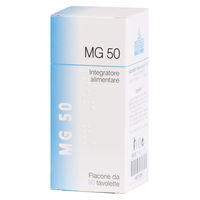 Produktbild von MAGN JONE MG50 Magnesium Tabletten von Laboratorio Terapeutico M.R. glutenfrei und laktosefrei für Kinder sowie Schwangere und Stillende 50 Stück