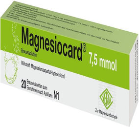 Magnesiocard Brausetabletten 7,5 mmol glutenfrei und laktosefrei 20 Stück – Bild 1 von 1