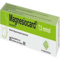Produktbild von Magnesiocard Brausetabletten 7,5 mmol glutenfrei und laktosefrei 20 Stück