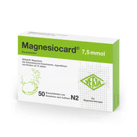 Produktbild von Magnesiocard Brausetabletten 7,5 mmol zuckerarm für Kinder und Erwachsene 50 Stück