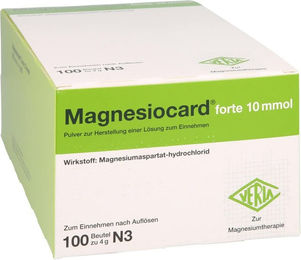 Magnesiocard forte Verla Magnesium Pulver 10 mmol glutenfrei und laktosefrei 100 Stück – Bild 1 von 1