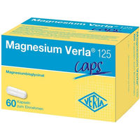 Produktbild von Magnesium Bisglycinat Verla Kapseln 125 Stück vegan laktosefrei glutenfrei zuckerfrei