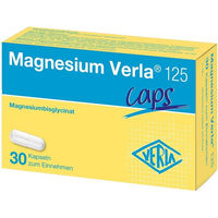 Produktbild von Magnesium Bisglycinat Verla Kapseln 125 Stück vegan laktosefrei zuckerfrei glutenfrei