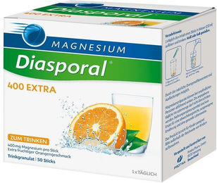 Magnesium Diasporal 400 Citrat Sticks zuckerfrei glutenfrei laktosefrei – Bild 1 von 2