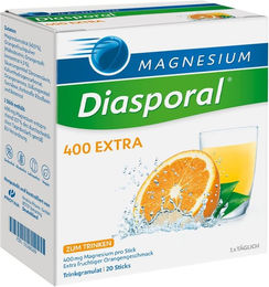 Magnesium Diasporal 400 Extra Citrat Trinkgranulat von Protina Pharmazeutische GmbH, 20 Stück, vegan, zuckerfrei, glutenfrei und laktosefrei – Bild 1 von 2