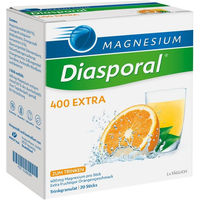 Produktbild von Magnesium Diasporal 400 Extra Citrat Trinkgranulat von Protina Pharmazeutische GmbH, 20 Stück, vegan, zuckerfrei, glutenfrei und laktosefrei