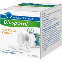 Produktbild von Magnesium-Diasporal 400 EXTRA Kapseln von Protina Pharm. GmbH mit Magnesiumoxid, zuckerfrei, glutenfrei und laktosefrei