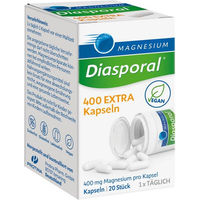 Produktbild von Magnesium Diasporal 400 Extra Kapseln von Protina Pharmazeutische GmbH, 400 mg, 20 Kapseln, zuckerfrei, glutenfrei und laktosefrei