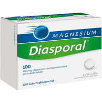 Produktbild von Magnesium Diasporal Citrat Lutschtabletten 100 Stück für Kinder, Schwangere und Stillende