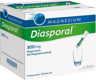Magnesium Diasporal Citrat Trinkgranulat 300 mg 50 Stück vegan glutenfrei laktosefrei – Bild 1 von 2