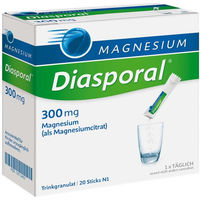Produktbild von Magnesium Diasporal Magnesium Citrat 300 mg Pulver 20 Stück vegan glutenfrei laktosefrei