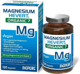 Magnesium Hevert Organic 400 mg Kapseln Bio für Erwachsene und Kinder 120 Stück – Bild 1 von 3