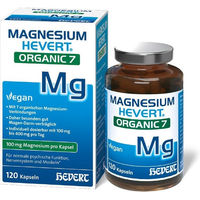 Produktbild von Magnesium Hevert Organic 400 mg Kapseln Bio für Erwachsene und Kinder 120 Stück
