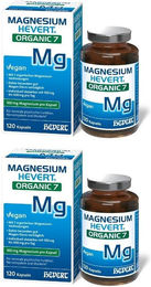 Magnesium Hevert Organic 7 Kapseln vegan zuckerfrei laktosefrei glutenfrei für Erwachsene und Kinder 120 Stück – Bild 1 von 2