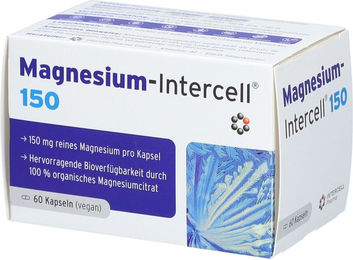 Magnesium Intercell Kapseln mit Magnesiumoxid 600 mg 60 Kapseln – Bild 1 von 1