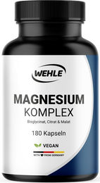 Magnesium Komplex Wehle Sports Hochdosiert Vegan 180 Kapseln für Sportler – Bild 1 von 4