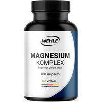 Produktbild von Magnesium Komplex Wehle Sports Hochdosiert Vegan 180 Kapseln für Sportler