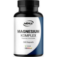 Produktbild von Magnesium Komplex Wehle Sports Hochdosiert Vegan 360 Kapseln