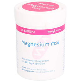 Magnesium MSE Pharmazeutika 300 mg Kapseln 60 Stück glutenfrei ohne Gelatine und Zusatzstoffe – Bild 1 von 1