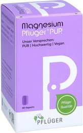 Magnesium Pflüger PUR 125 mg Kapseln 90 Stück vegan glutenfrei laktosefrei – Bild 1 von 4