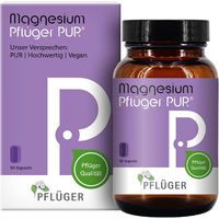 Produktbild von Magnesium Pflüger PUR Kapseln 125 mg vegan glutenfrei laktosefrei ohne Zusatzstoffe