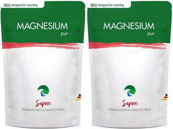 Magnesium Pur Supra Citrat Pulver von Gesund & Fit ohne Zusatzstoffe für Sportler – Bild 1 von 1