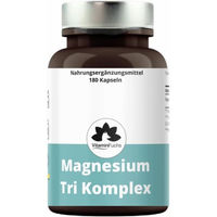 Produktbild von Magnesium Tri Komplex von Vitamin Fuchs, vegane Kapseln ohne Zusatzstoffe für Sportler, 180 Stück