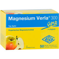 Produktbild von Magnesium Verla 300 Citrat Trinkgranulat Apfel 50 Stück vegan glutenfrei laktosefrei
