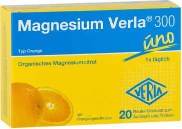 Magnesium Verla 300 Citrat Trinkgranulat Orange 300 mg 20 Stück zuckerfrei glutenfrei laktosefrei für Sportler – Bild 1 von 3
