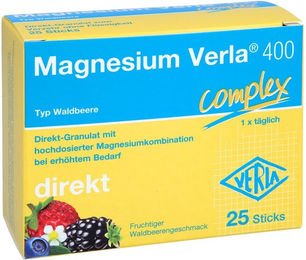 Magnesium Verla 400 Complex Direkt-Granulat Waldbeere 25 Sticks – Bild 1 von 3